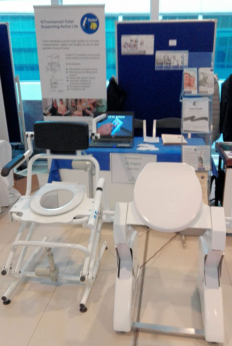 Photo of iToilet base modules at the zero conference
